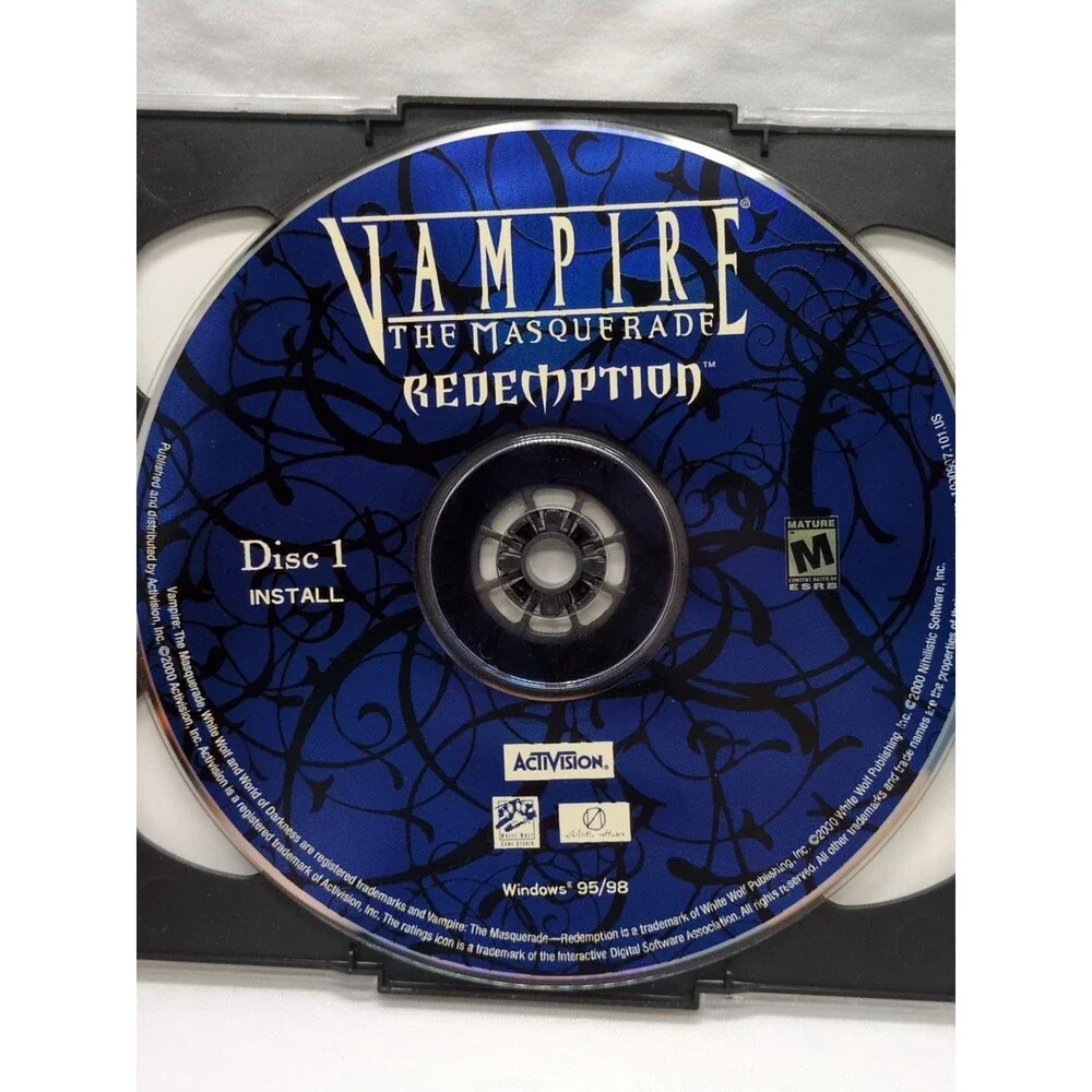 *As Is* Vampire The Masquerade PC Video Game
